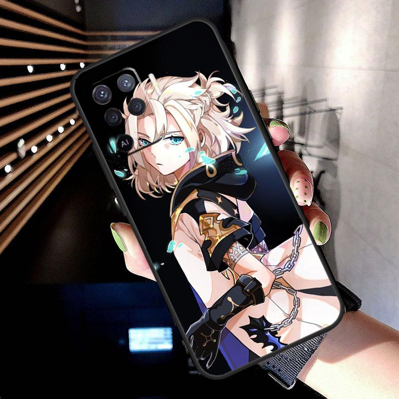 Albedo Genshin Impact Case For Oppo A5 Pro A15 A17 A57 A77 A18 A38 A58 A78 A98 A94 A74 A54 A16 A76 A96 A40 A60 A80