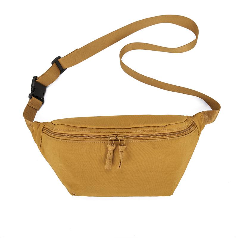 Japanese Breast Bag Women'S Fashion Summer Leisure Simple Messenger Bag Sports Couple Small Bag Versatile Hong Kong Style Fanny Pack Men