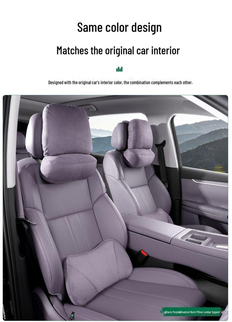 Leapmotor C16 Lumbar Support Cushion: Comfortable Rebound Memory Foam, Stylish Design, Fits 27 Models