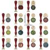 Christmas Themed Seal Stamp Head with Wood Handle for Seal Envelope Christmas Card Invitation Scrapbooking Embellishment