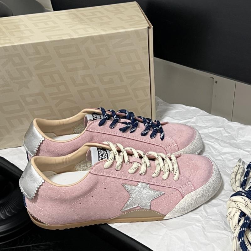 

Зірка маленькі брудні туфлі роблять старі маленькі білі туфлі жіночі 2025 осінь нові брудні туфлі круглий носок кеди повсякденні тренувальні туфлі на кожен день тренд 38 рожевий