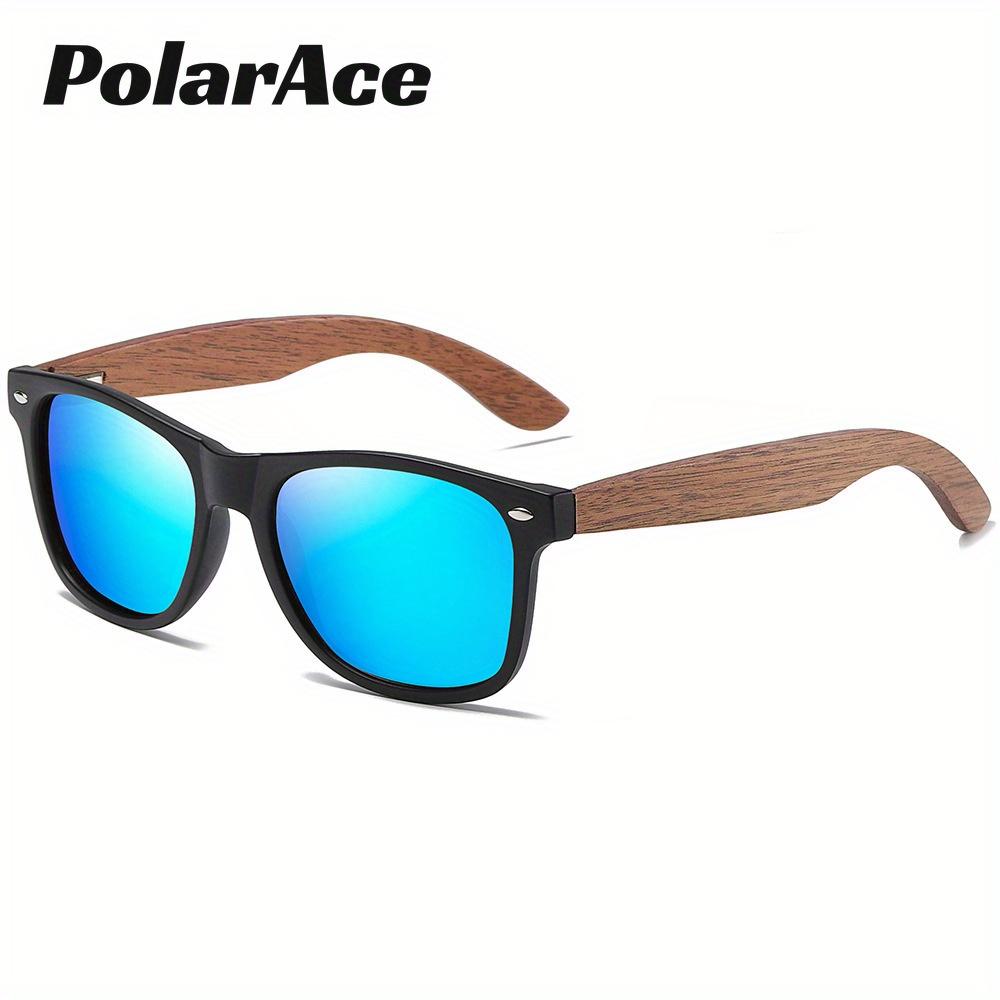 PolarAce Unisex Wooden Polarized Fashion Walnut Outdoor Sunglasses, UV400