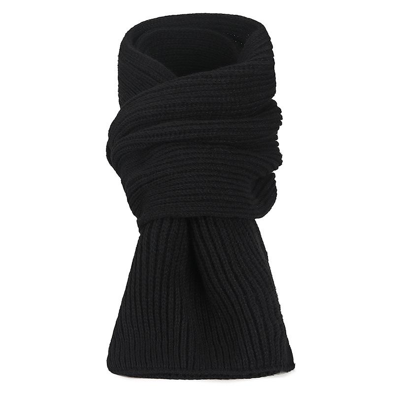 

FEWK Зимний очень длинный шарф и шапка - Унисекс Флисовая подкладка Защита от холода Теплая вязка One Size