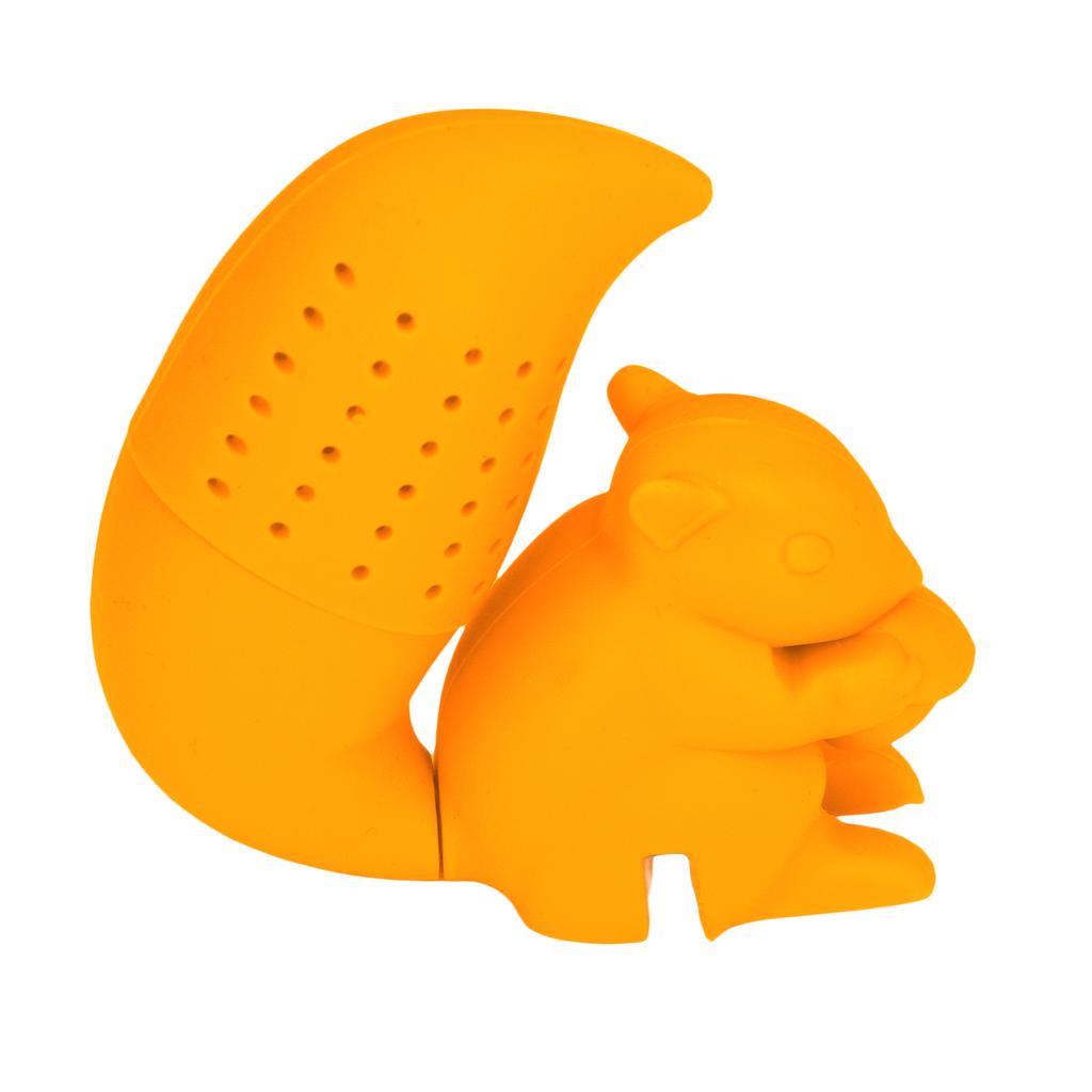 Food Grade Silicone Squirrel Shape Tea Strainer Cute Squirrel Shaped Tea Infuser Filter