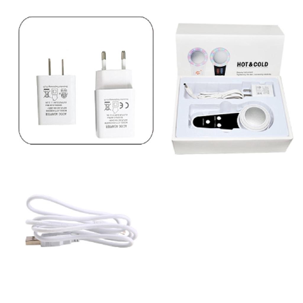 Hot Cold Hammer Cryotherapy Face Lifting Skin Rejuvenation Spa Facial Massager Electric anti aging Skin Tightening Device