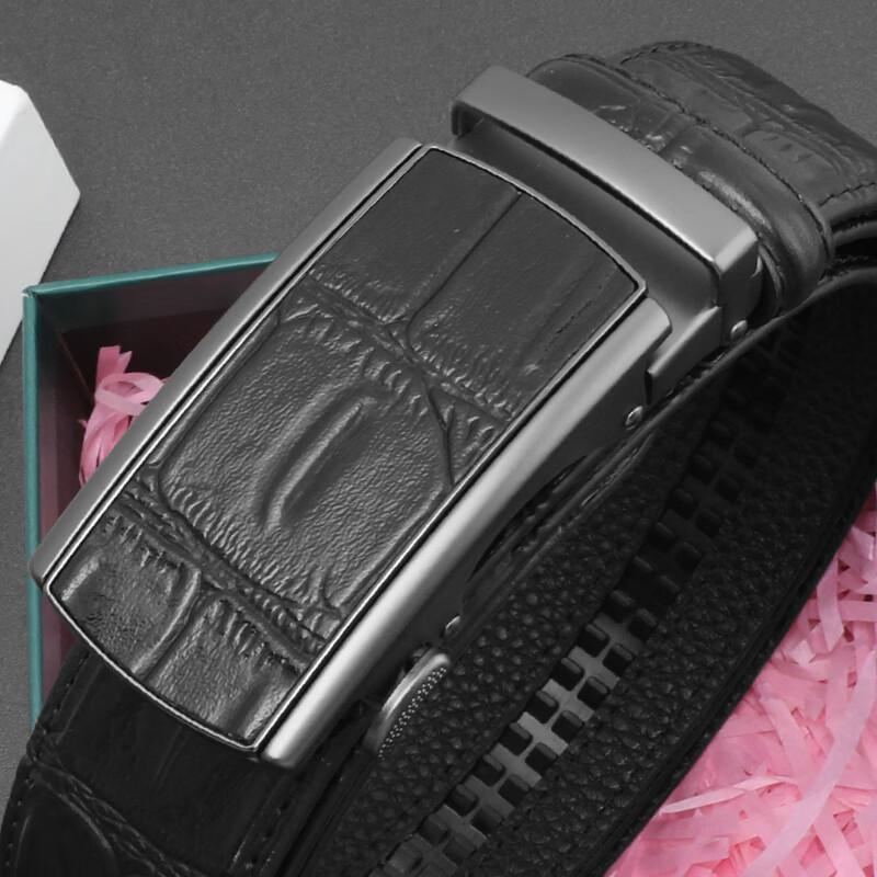 Men s Automatic Buckle Genuine Leather Belt 120cm