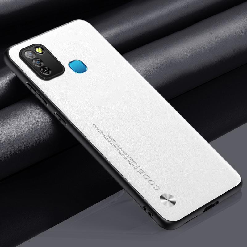 Luxury PU Leather Case For Infinix Hot 10 Lite Smart 5 Matte Cover Silicone Full Protection Phone Case For Infinix Smart 5 Coque