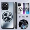 Pro Honor X6C AG Matný Magnetický Stojánek Držák Pouzdro na Telefon Pro Honor X9C Smart X7C X8C X9B X8B X7B X6B Nárazuvzdorný Tvrdý Zadní Kryt Nárazník