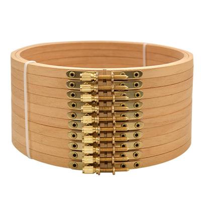 Εργαλείο Ραψίματος Στρογγυλό Ξύλινο Οξιάς Κρίκοι Κεντήματος Πλαίσιο Κρίκοι Κεντήματος Για DIY Σταυροβελονιά Κέντημα με Βελόνα