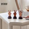 Healing Atmosphere Car Decor Solar Powered Finger Shaking Decor, Creative Dashboard Ornament, Ornament Swinging Figurine for Desk Office, Cute