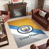 Manchester City Customized Name Area Rug Perfect for Entryway Hallway Decorate room Playrooms Anti-slip Rug Anime Office Decor Birthday/Christmas Gift