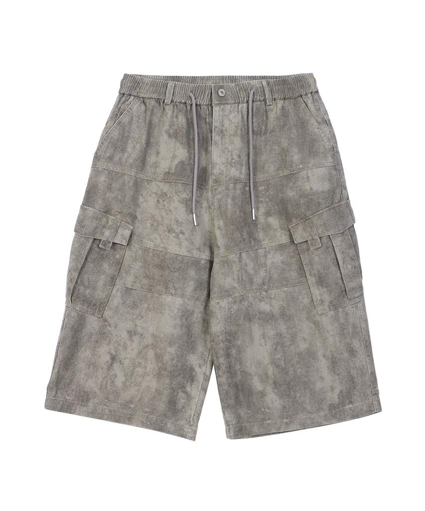 MAKEITTO Dusty Cargo Bermuda Pants_Khaki
