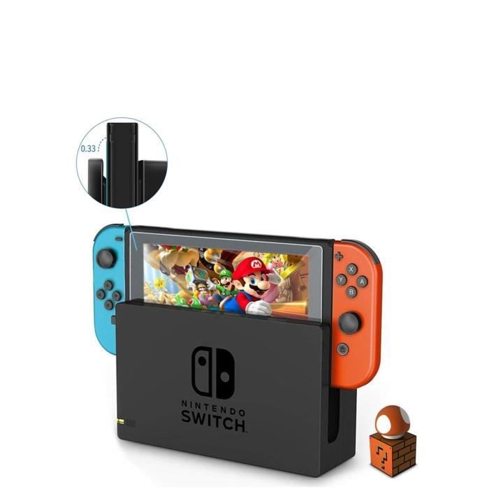 Gehärtetes Glas für Nintendo Switch [2er-Pack] Schutzfolie Widerstandsfähig Glas Schutz Kratzfest Phonillico®