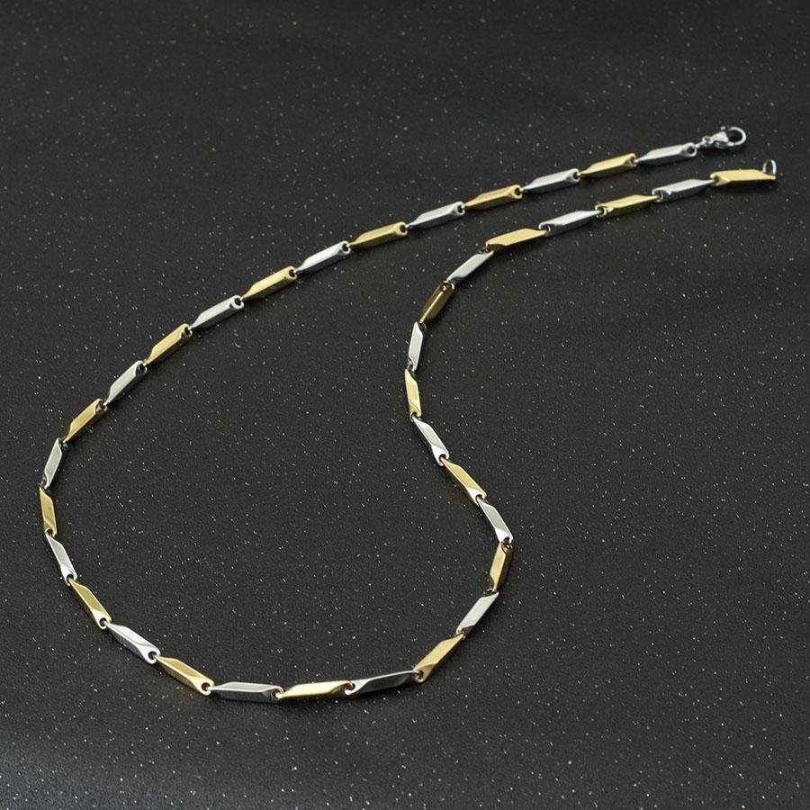 

Noter New Stainless Steel Necklace For Men Hiphop Rock Chain Link Collar 4 Colors Punk Jewelry Erkek Kolye Accessories For Him