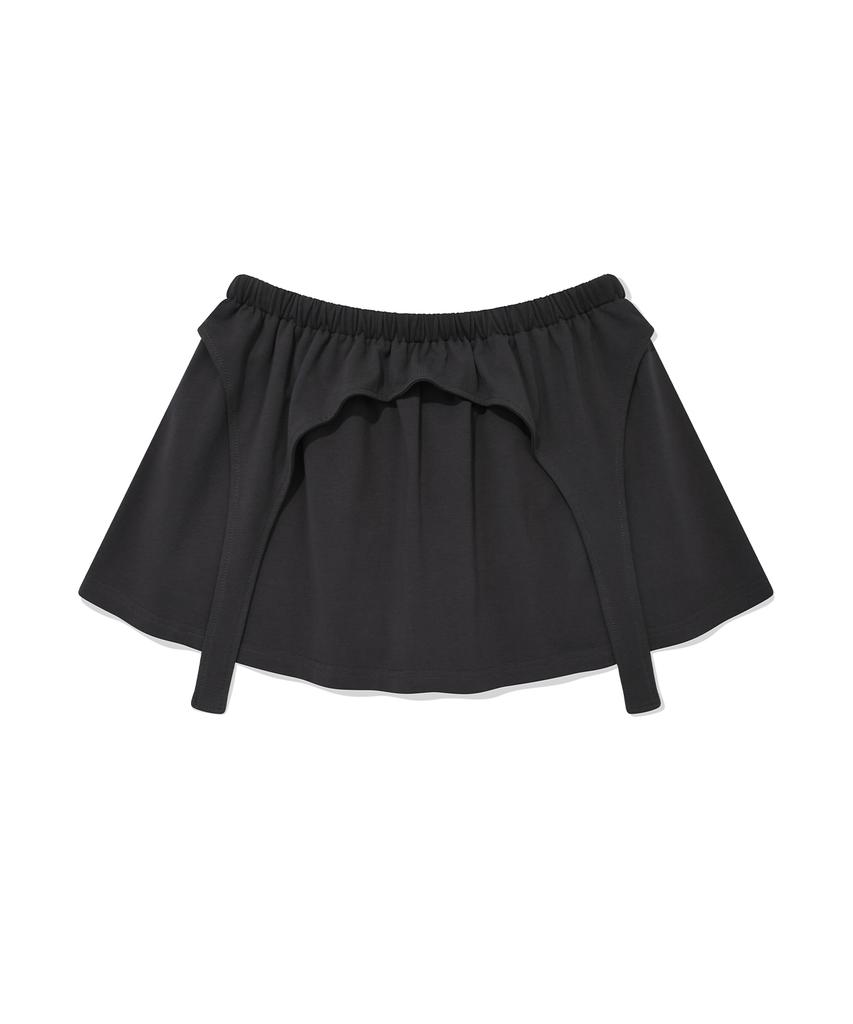 RETRIEVER CLUB Garter Skirt [Charcoal Gray]