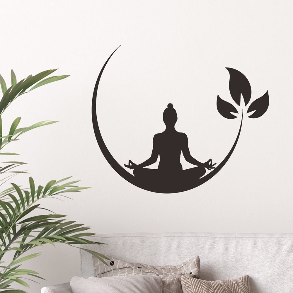 Vinyl Wall Decal Artistic Murals Art Decal Yoga Wallpaper  Dormitory