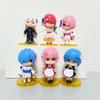 6pcs/Set Re:Life In a Different World from Zero Rem Ram PVC Figure Model Toy