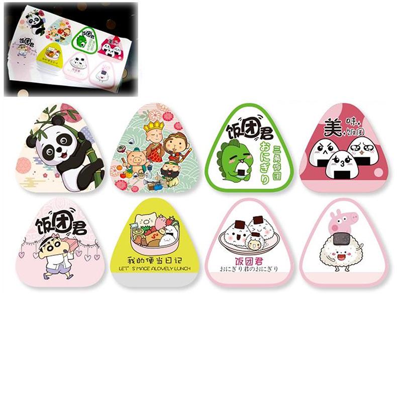80 Stück Dreieck Reisbällchen Verpackungsbeutel Aufkleber Nori Seetang Onigiri Sushi Beutel Aufkleber Sushi Formwerkzeuge Bento Zubehör