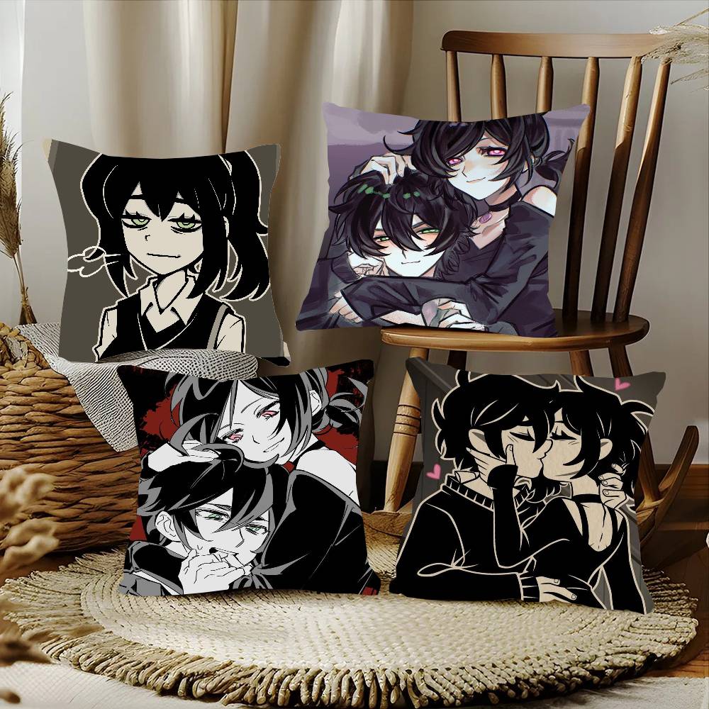 The Coffin Of Andy And Leyley Game Pillow Case Fashion Square Pillowcase Bedroom Sofa Room Ins Decoration Leisure