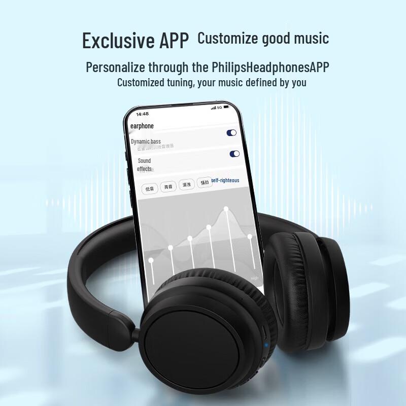 Philips TAH5209 Over-ear Wireless Bluetooth Headphones