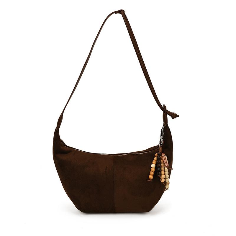 New retro lazy style fashion commuting simple large capacity croissant bag shoulder messenger tote bag