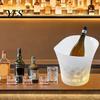 Beer Bottle Cooler LED Light Up Ice Bucket, Glowing Bucket with Color Non-toxic Changing Lights, Battery Powered Champagne for Bar KTV Party