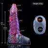 Silicone Delay Ejaculation Cock Sleeve Enlarger Reusable Soft Big Knot G-spot Stimulator Penis Sleeve Extender Sex Toys for Men
