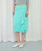Yunse Ruffle Midi Skirt (Mint)