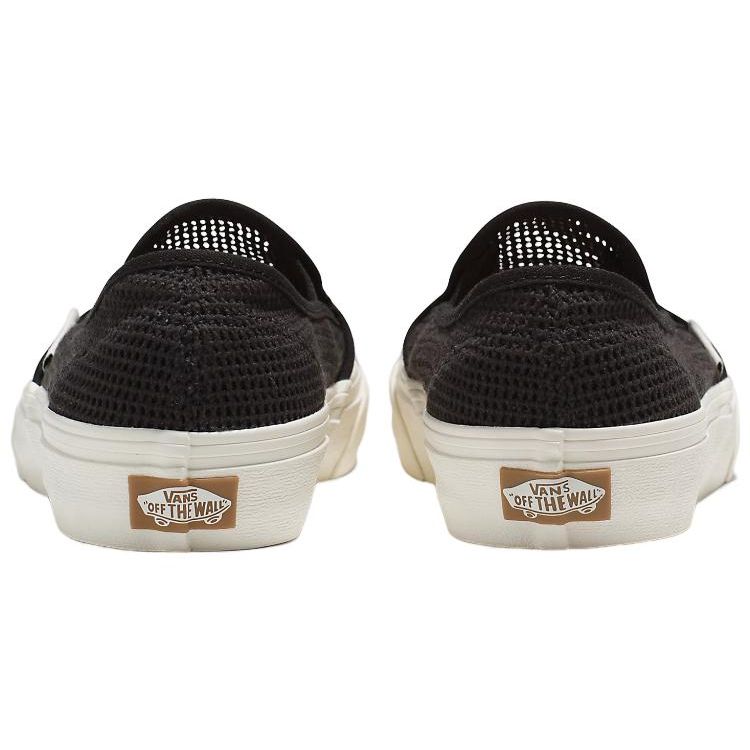 Vans Slip-On Mesh VR3 SF Low-Top Skate Shoes Unisex Sneakers Black White VN0007R9BLA