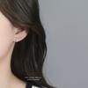 S925 Sterling Silver Geometric Style Ear Cuff Women's Flashy Zircon Star Earrings Hoop Earrings for Women Jewelry YB-XY-171