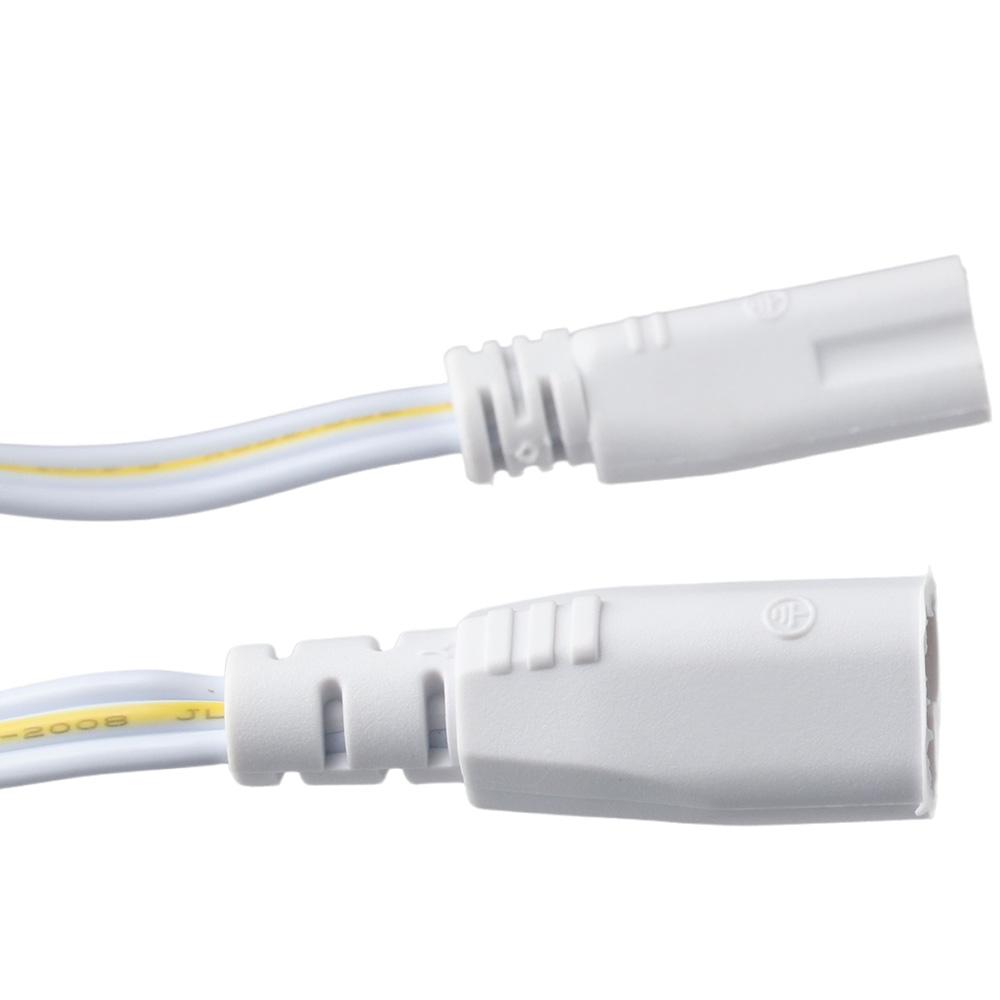 2pcs White LED Lamp Connecting Wire Copper .LED Tube Integrated Three Hole Plug Wire  Electrician