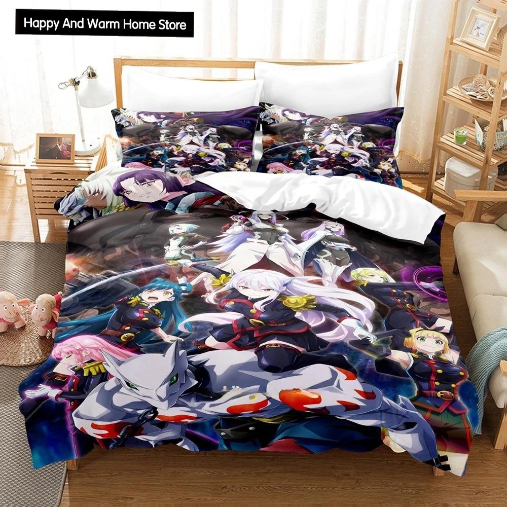 3D Anime Chained Soldier Bedding Set Single Twin Full Queen King Size Bed Set Adult Boys Bedroom Duvet Cover Sets Home Textiles