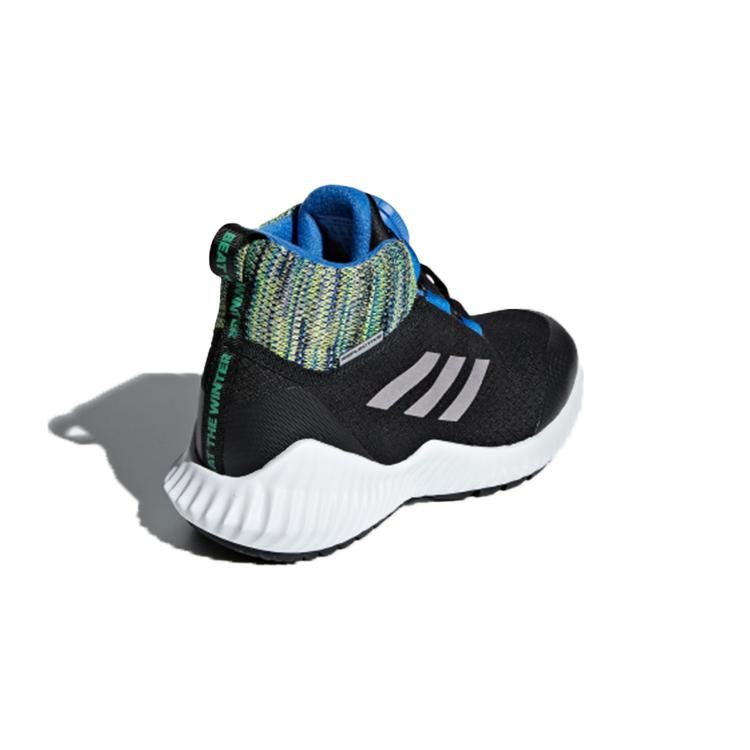 Adidas Fortatrail Abrasion Resistant Thermal Mid top Kids' Running Shoes Black Silver Kids' AC7483