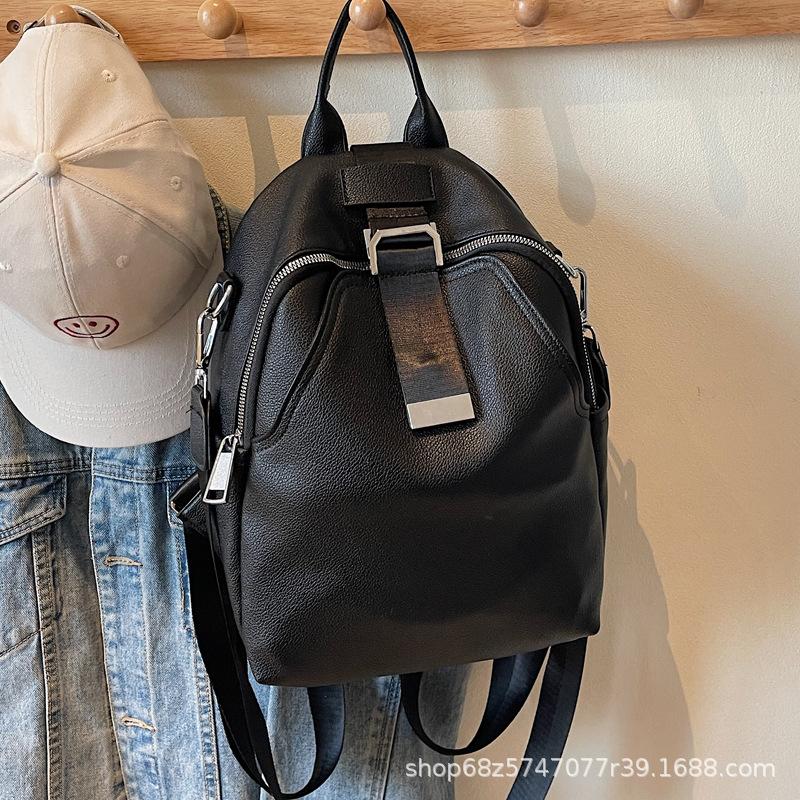 This year's popular backpack women's 2025 new trendy and versatile large-capacity student simple and fashionable small backpack for class