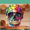 Modischer bunter Totenkopfmuster Acrylglasanhänger für Party- und Heimdekoration
