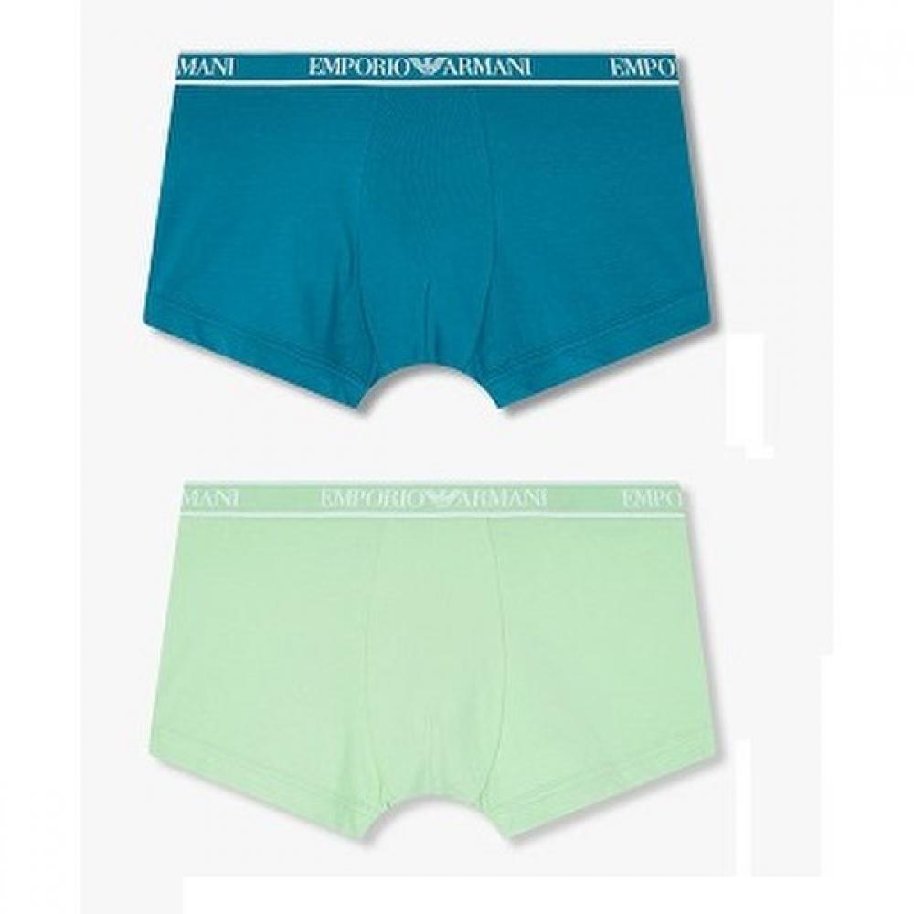 Emporio Armani Мужская Рамка S Логотип Полосы Хлопок Шнурок 2 Комплекта 0815112310 0815112312 S(95)