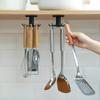 360 Degrees Rotating Storage Rack 6-Claw Multifunctional Shelves Adhesive Hooks Utensils Storage