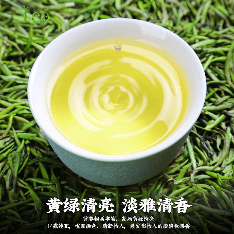 Páví jazyk Zelený čaj 2024 Nový čaj Ming Qian Prémiové Jemné pupeny Jarní čaj Meitan Cui Bud 250g Pocta pupeny Celý pupen Hlava