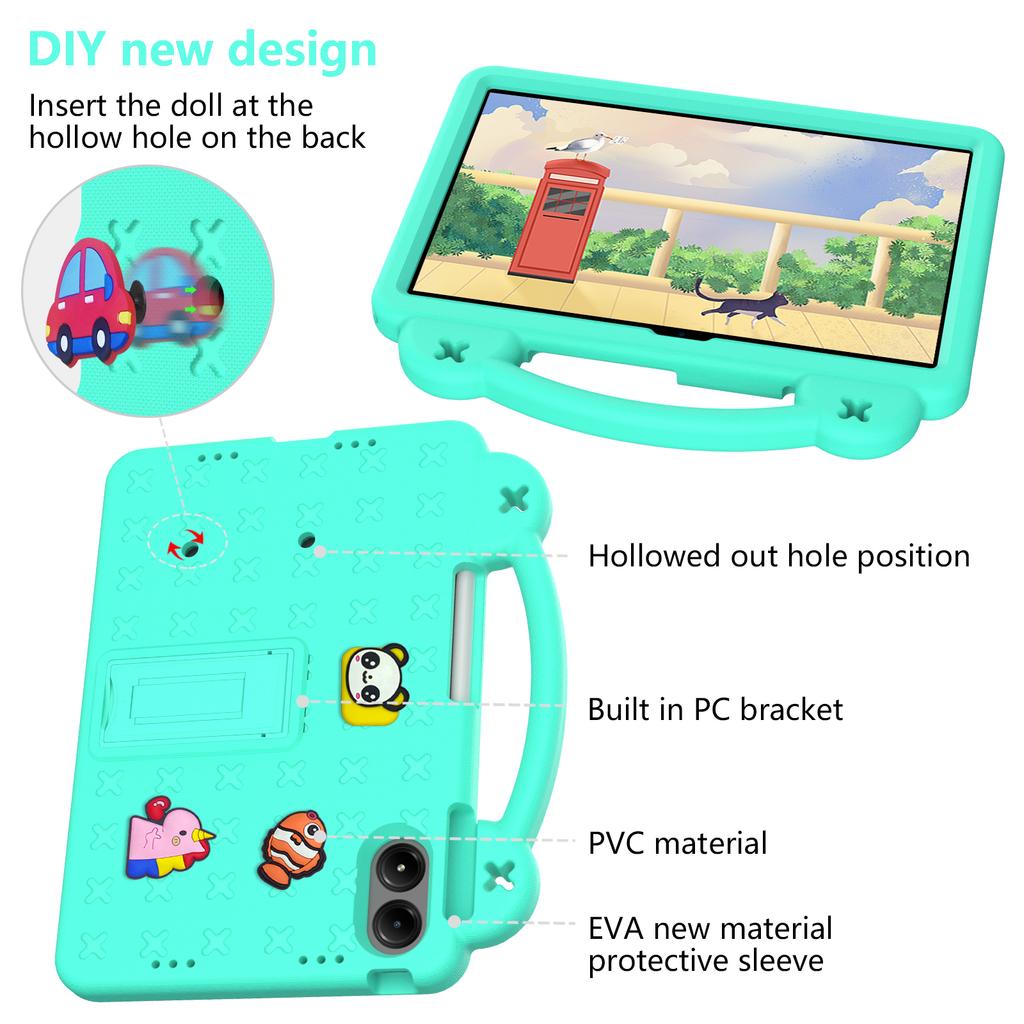 Cartoon EVA Kids Case For Xiaomi Redmi pad Pro 12.1 inch 2025 Handle Kickstand Shockproof Cover Redmi Pad Pro 12.1'' Funda