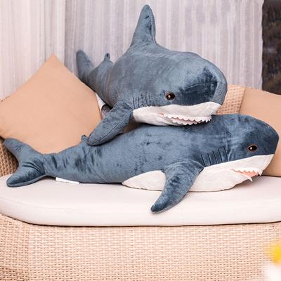 Big Size Funny Soft Bite Shark Plush Toy Pillow Appease Cushion Gift for Children