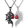 Pendant Necklace Women Angel Devil Wing Shaped Pendant Necklaces Fashion Party Jewelry Alloy Material for Women Girls