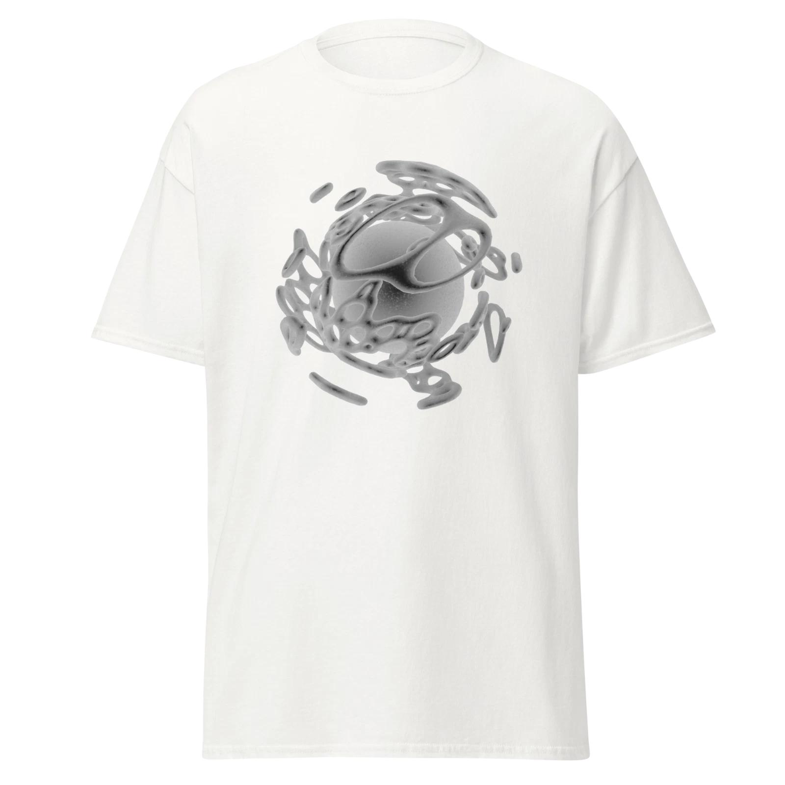 Abstract Sphere Mens Classic T Shirt Art Design Unique Graphic Cotton Tee S