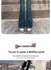 Women's Retro High Waist Fleece-Lined Flare Jeans – Autumn/Winter Slim Mopping Pants
