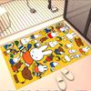 Miffy Print Rug, Washable Floor Carpet, For Entryway Dorm Laundry Room Office Study, Home Decor Birthday Christmas Gift