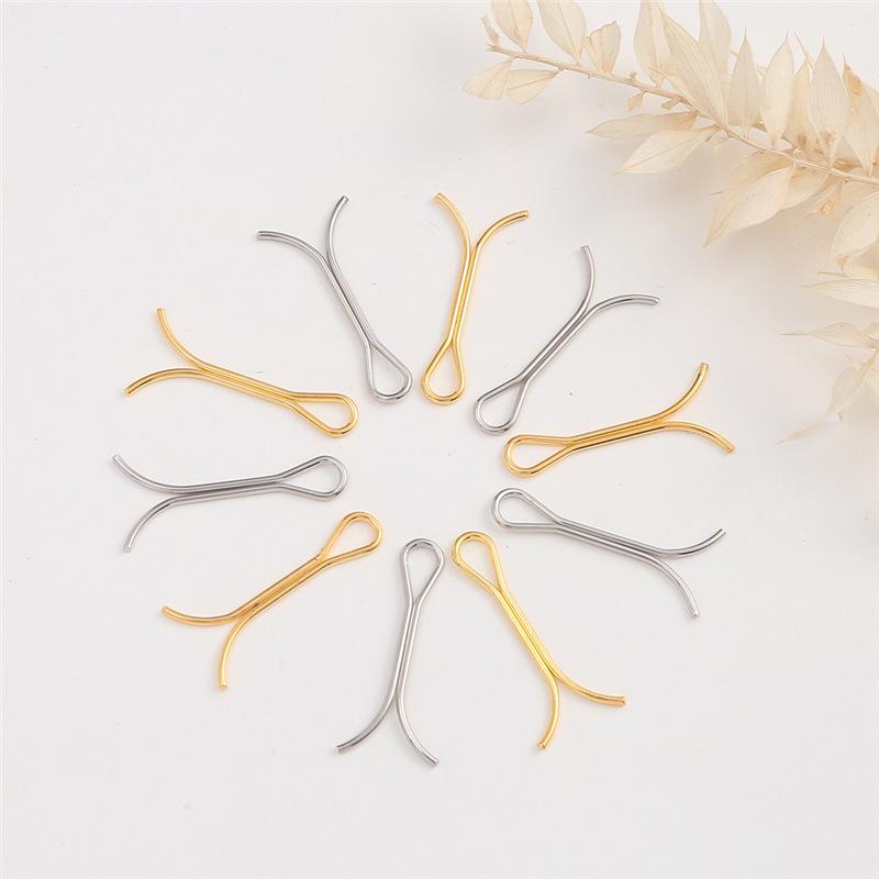 Elegant U-Shaped Pearl Silk Scarf Clip - Decorative Buckle for Headscarves, Shawls, and Scarves