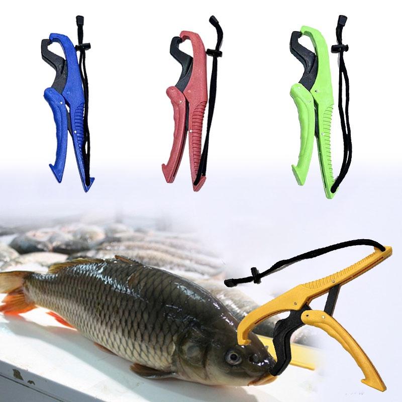 Fish Plastic Grip Fishing Holder Floating Lip Grabber Lanyard Plier Tool Fishing