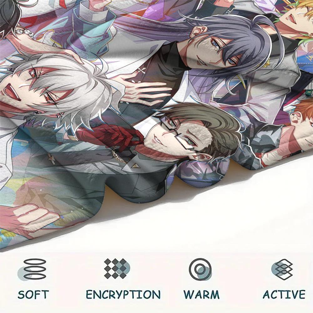 1Pc Hypnosis Mic Print Flannel Blanket, High quality Comfortable for All Seasons, Home Decor, Warmth and Comfort, Perfect for Christmas Gifts