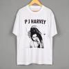 PJ Harvey T Shirt Rid of Me Indie Rock Singer John Parish Kate Bush Printed Short Sleeves Men's Printed Clothing Shirt