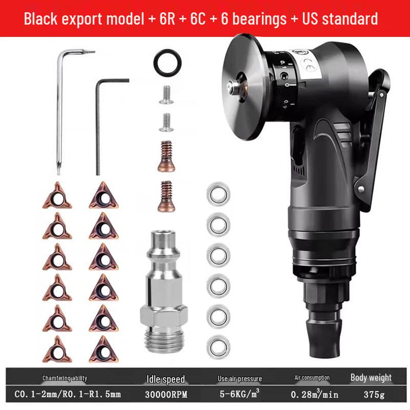 Handheld 45° Pneumatic Chamfering Machine for Metal Deburring