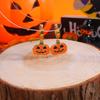 Halloween Devil Pumpkin Earrings, Stainless Steel Ear Rings, Devil Death God Scythe Earrings
